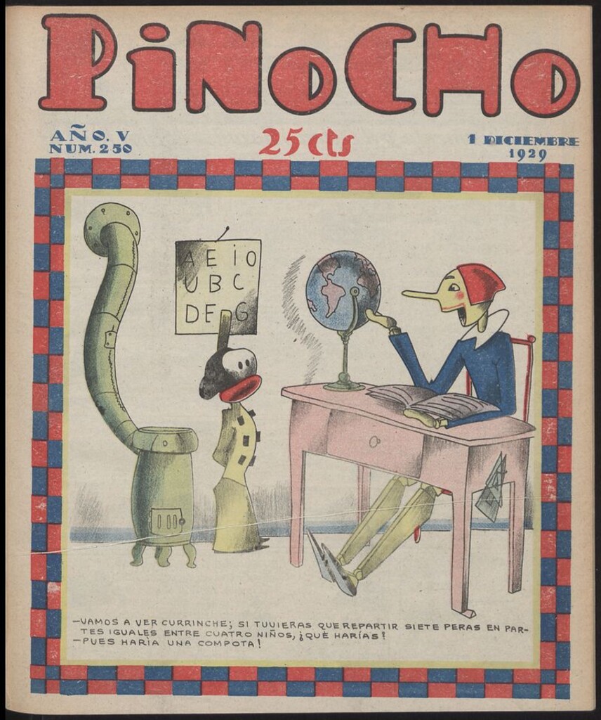 Miniatura de Pinocho: semanario infantil, nº 250 del 1 de diciembre de 1929