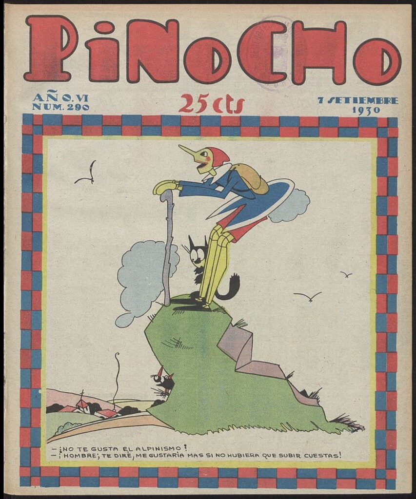 Miniatura de Pinocho: semanario infantil, nº 290 del 7 de septiembre de 1930