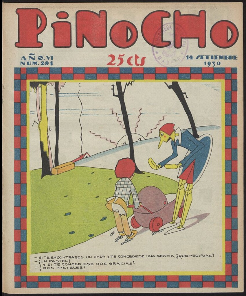 Miniatura de Pinocho: semanario infantil, nº 291 del 14 de septiembre de 1930