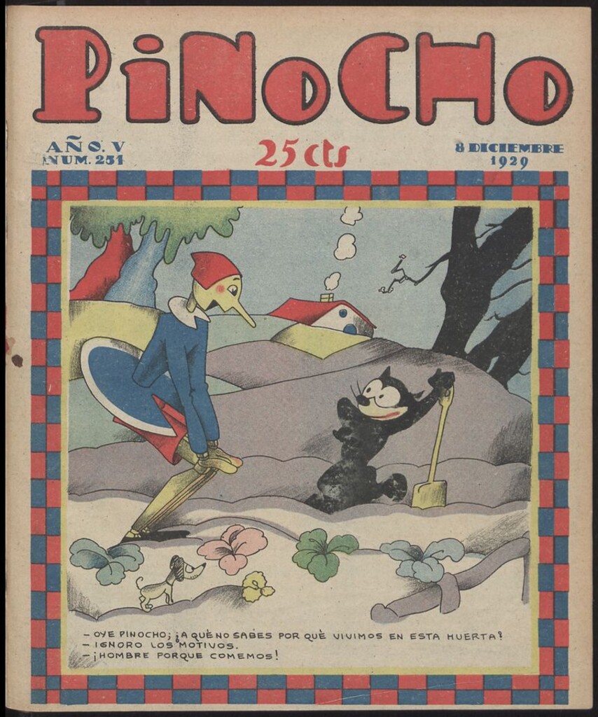 Miniatura de Pinocho: semanario infantil, nº 251 del 8 de diciembre de 1929