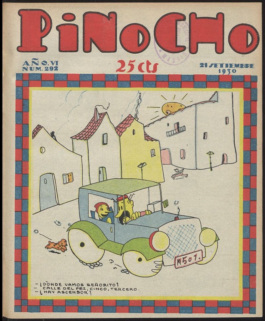 Miniatura de Pinocho: semanario infantil, nº 292 del 21 de septiembre de 1930