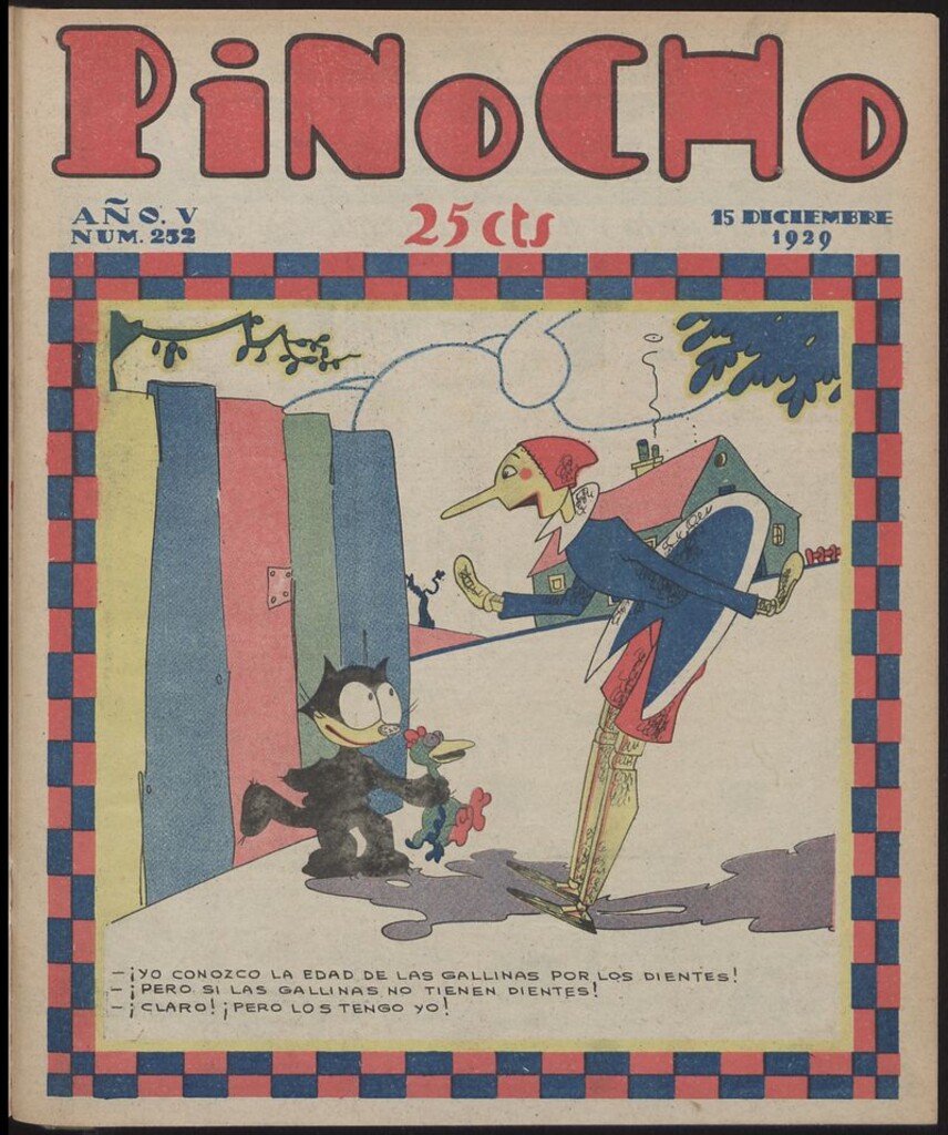 Miniatura de Pinocho: semanario infantil, nº 252 del 15 de diciembre de 1929