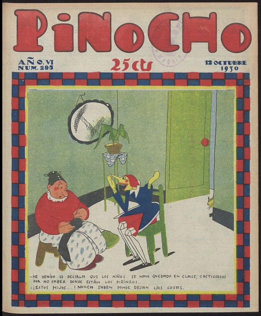 Miniatura de Pinocho: semanario infantil, nº 295 del 12 de octubre de 1930