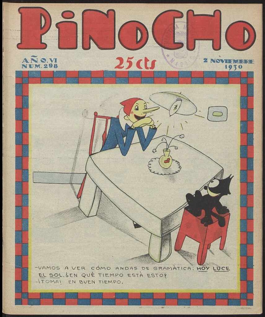 Miniatura de Pinocho: semanario infantil, nº 298 del 2 de noviembre de 1930