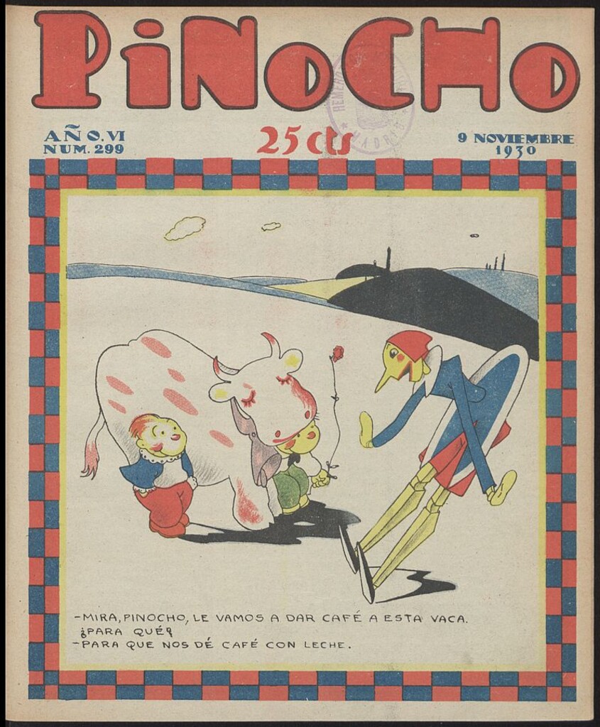 Miniatura de Pinocho: semanario infantil, nº 299 del 9 de noviembre de 1930