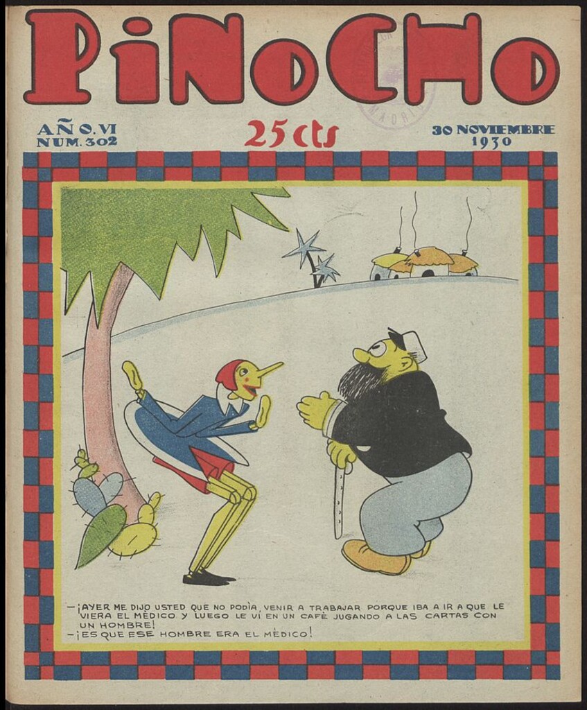 Miniatura de Pinocho: semanario infantil, nº 302 del 30 de noviembre de 1930