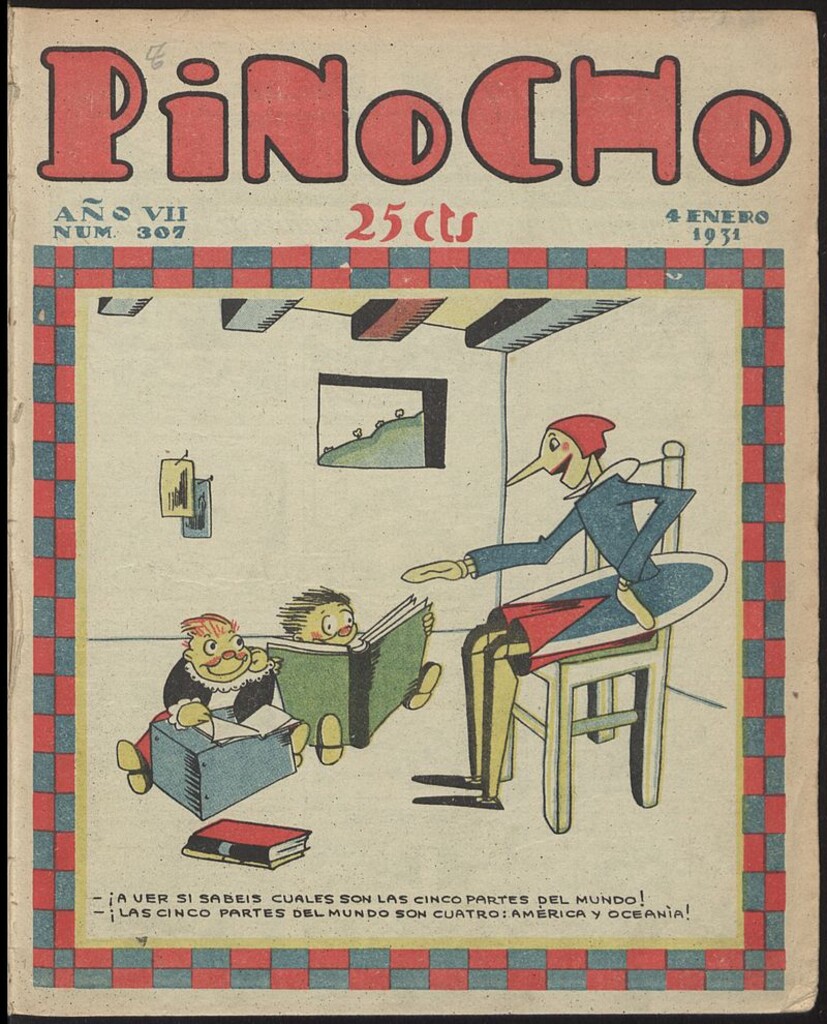 Miniatura de Pinocho: semanario infantil, nº 307 del 4 de enero de 1931