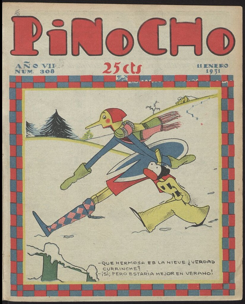 Miniatura de Pinocho: semanario infantil, nº 308 del 11 de enero de 1931