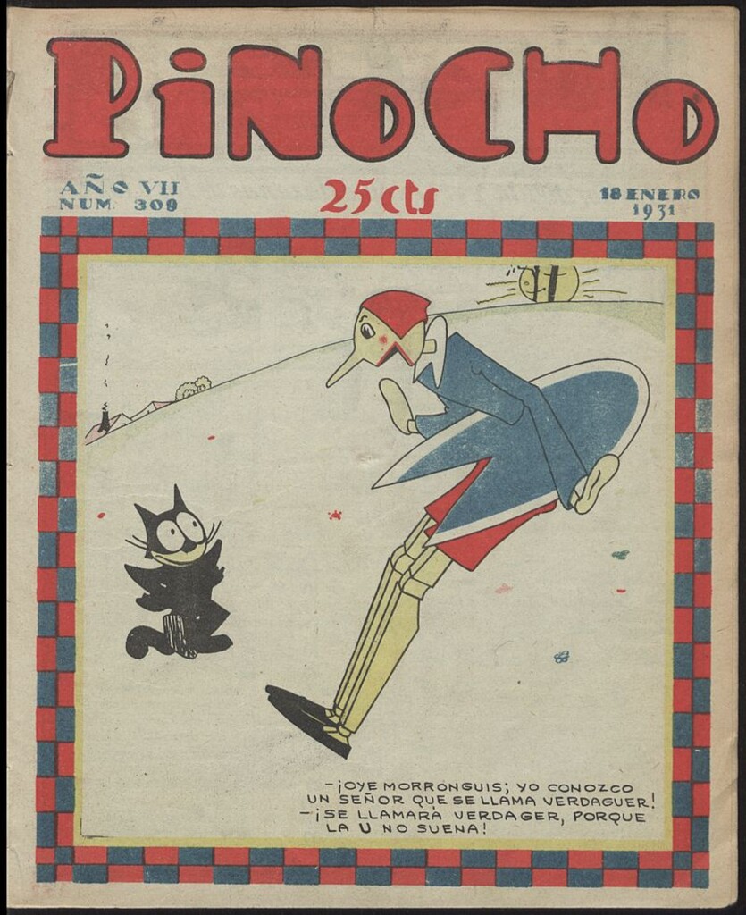 Miniatura de Pinocho: semanario infantil, nº 309 del 18 de enero de 1931
