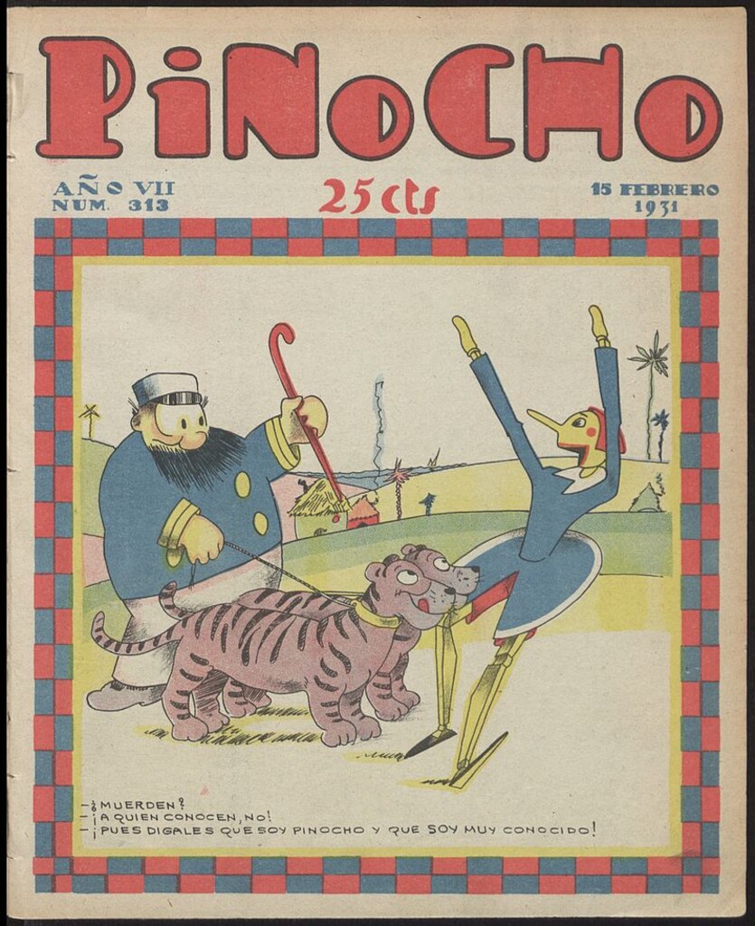 Miniatura de Pinocho: semanario infantil, nº 313 del 15 de febrero de 1931