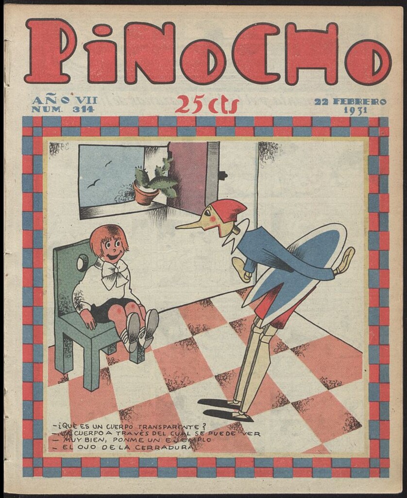 Miniatura de Pinocho: semanario infantil, nº 314 del 22 de febrero de 1931