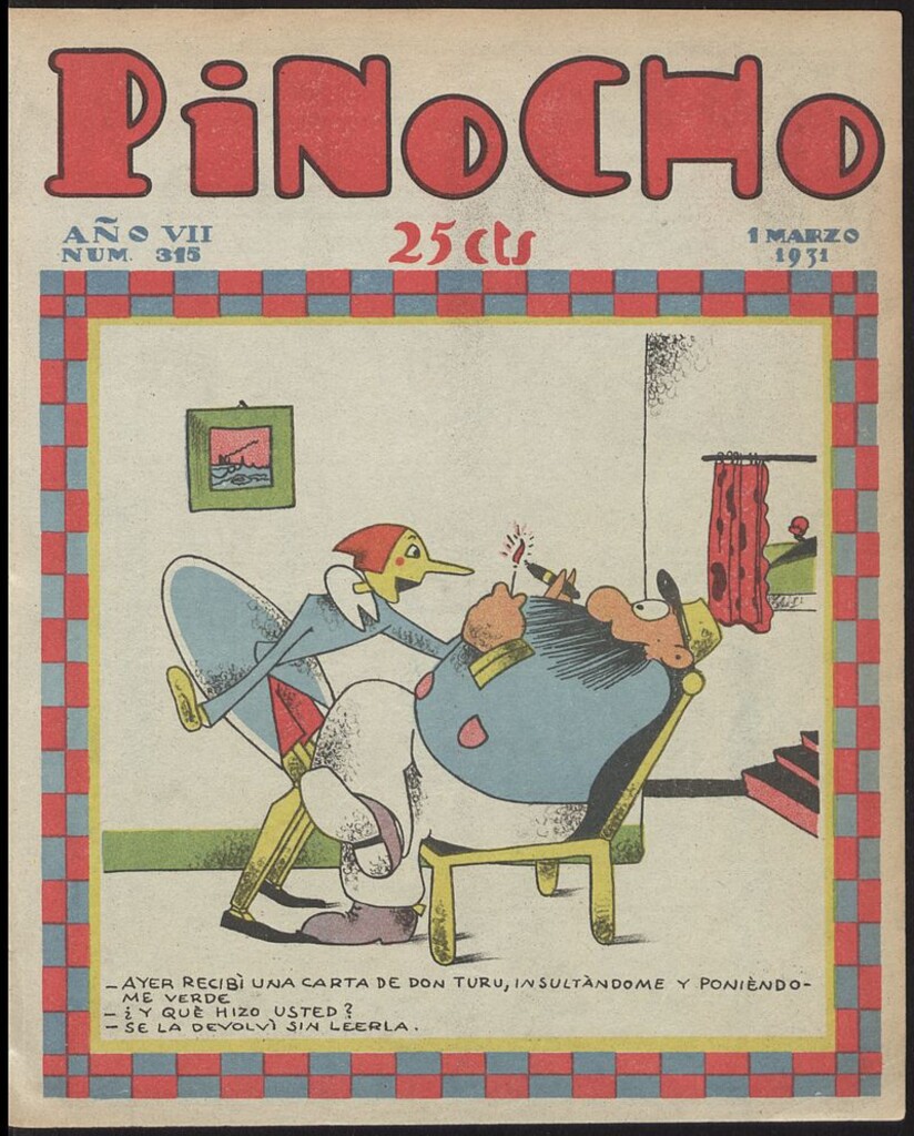 Miniatura de Pinocho: semanario infantil, nº 315 del 1 de marzo de 1931