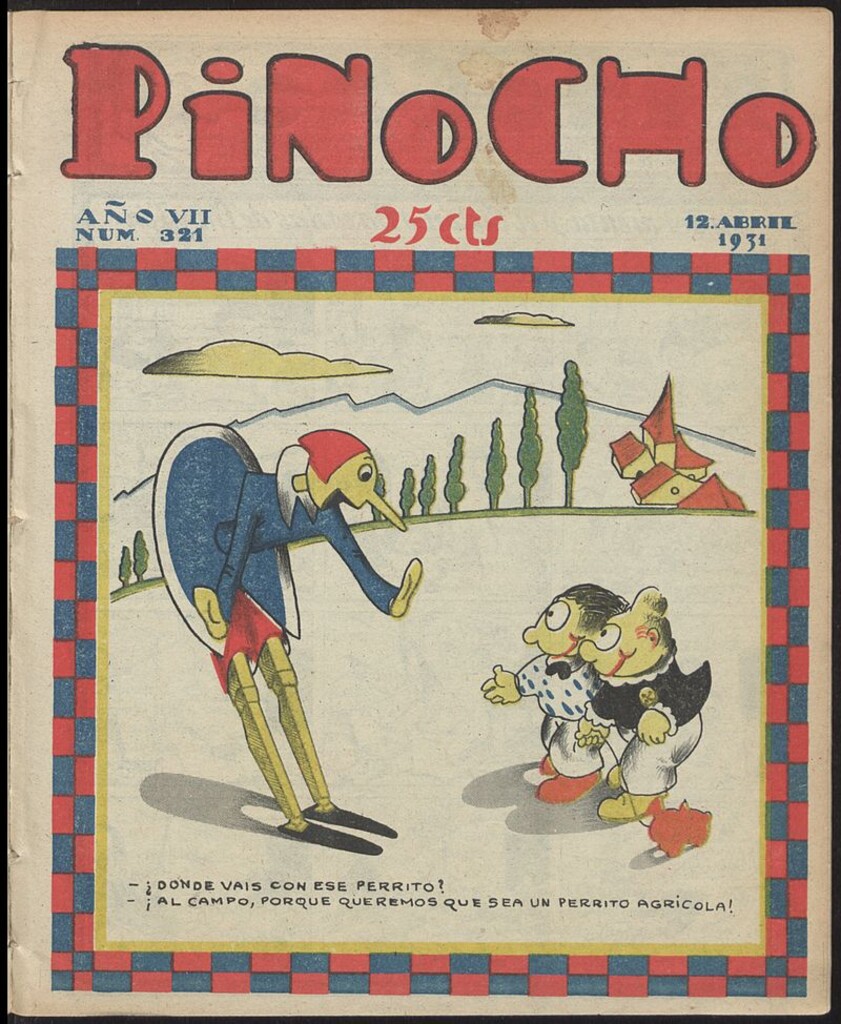Miniatura de Pinocho: semanario infantil, nº 321 del 12 de abril de 1931