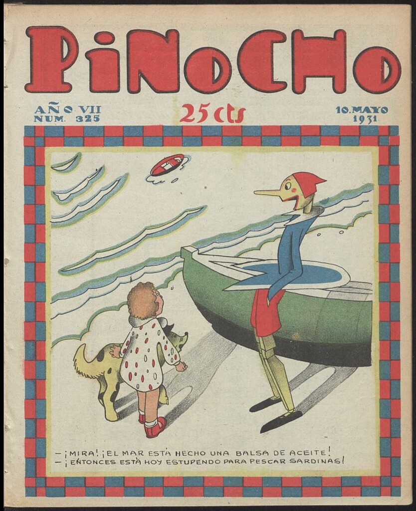 Miniatura de Pinocho: semanario infantil, nº 325 del 10 de mayo de 1931