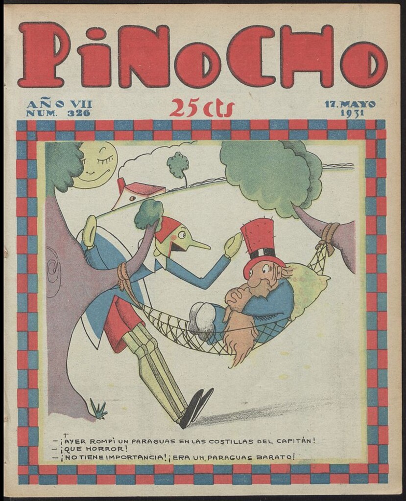 Miniatura de Pinocho: semanario infantil, nº 326 del 17 de mayo de 1931