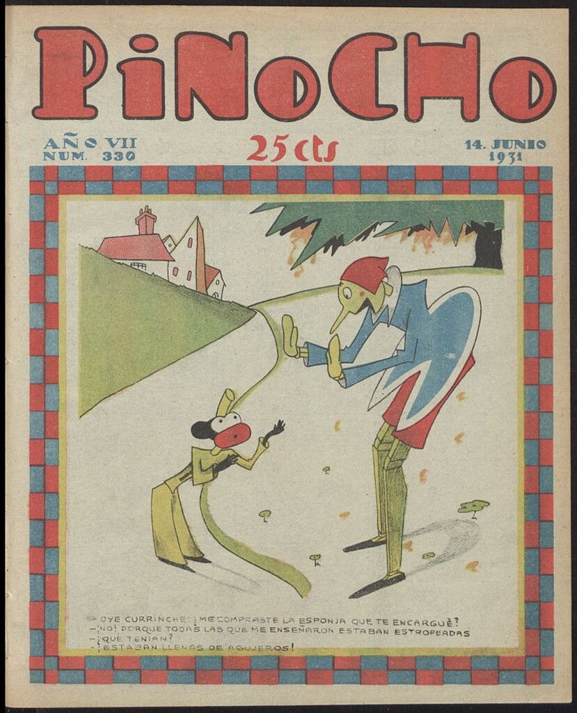 Miniatura de Pinocho: semanario infantil, nº 330 del 14 de junio de 1931