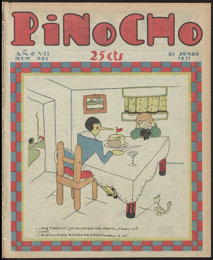 Miniatura de Pinocho: semanario infantil, nº 331 del 21 de junio de 1931