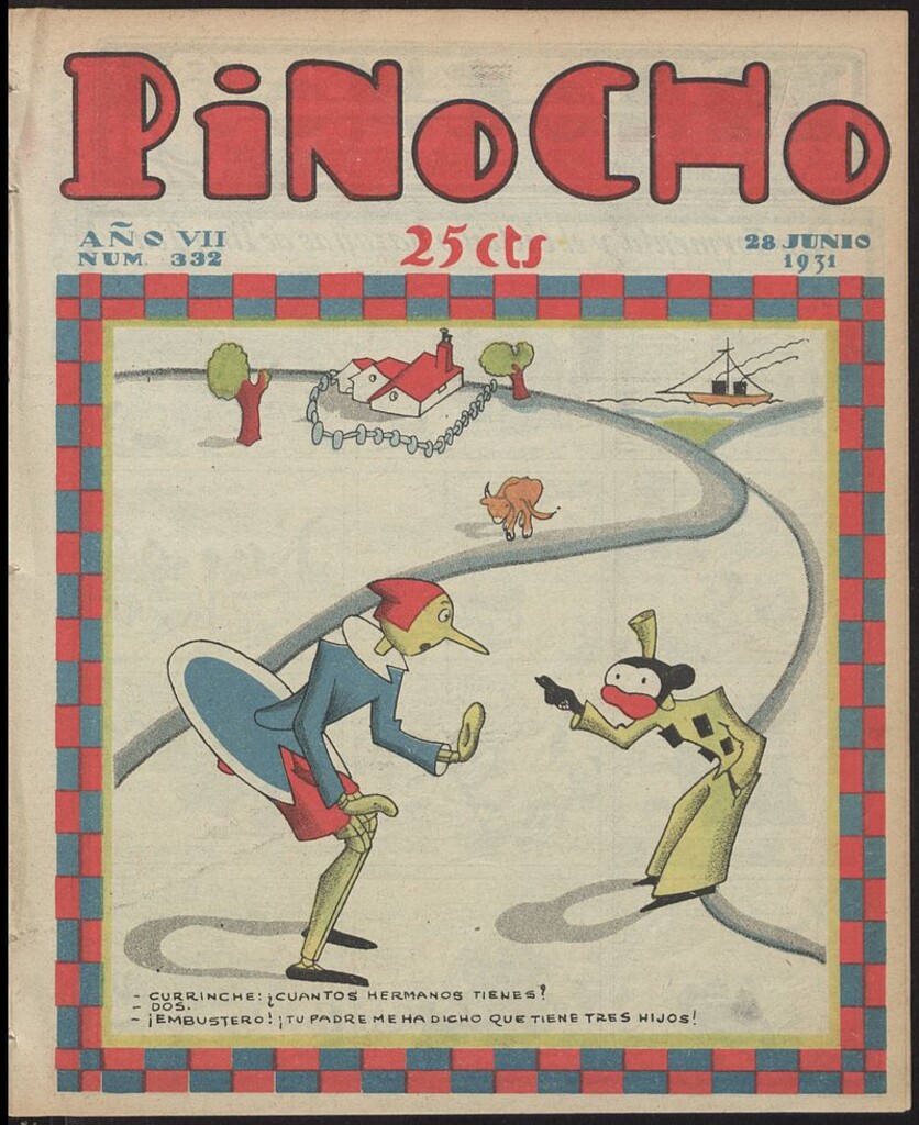 Miniatura de Pinocho: semanario infantil, nº 332 del 28 de junio de 1931