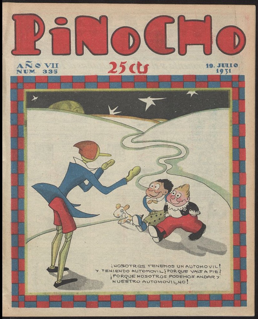 Miniatura de Pinocho: semanario infantil, nº 335 del 19 de julio de 1931