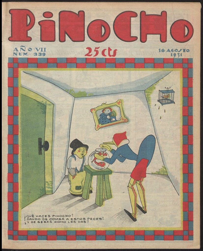 Miniatura de Pinocho: semanario infantil, nº 339 del 16 de agosto de 1931
