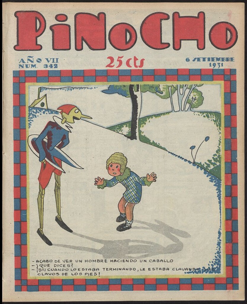 Miniatura de Pinocho: semanario infantil, nº 342 del 6 de septiembre de 1931