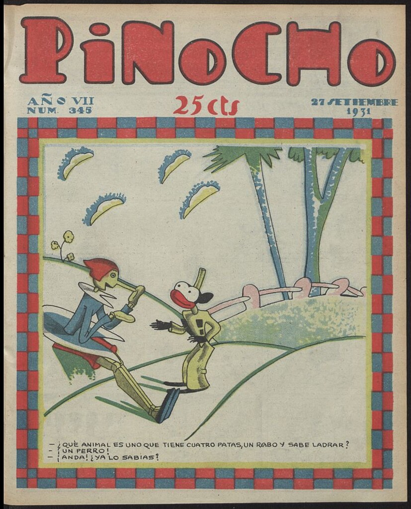 Miniatura de Pinocho: semanario infantil, nº 345 del 27 de septiembre de 1931