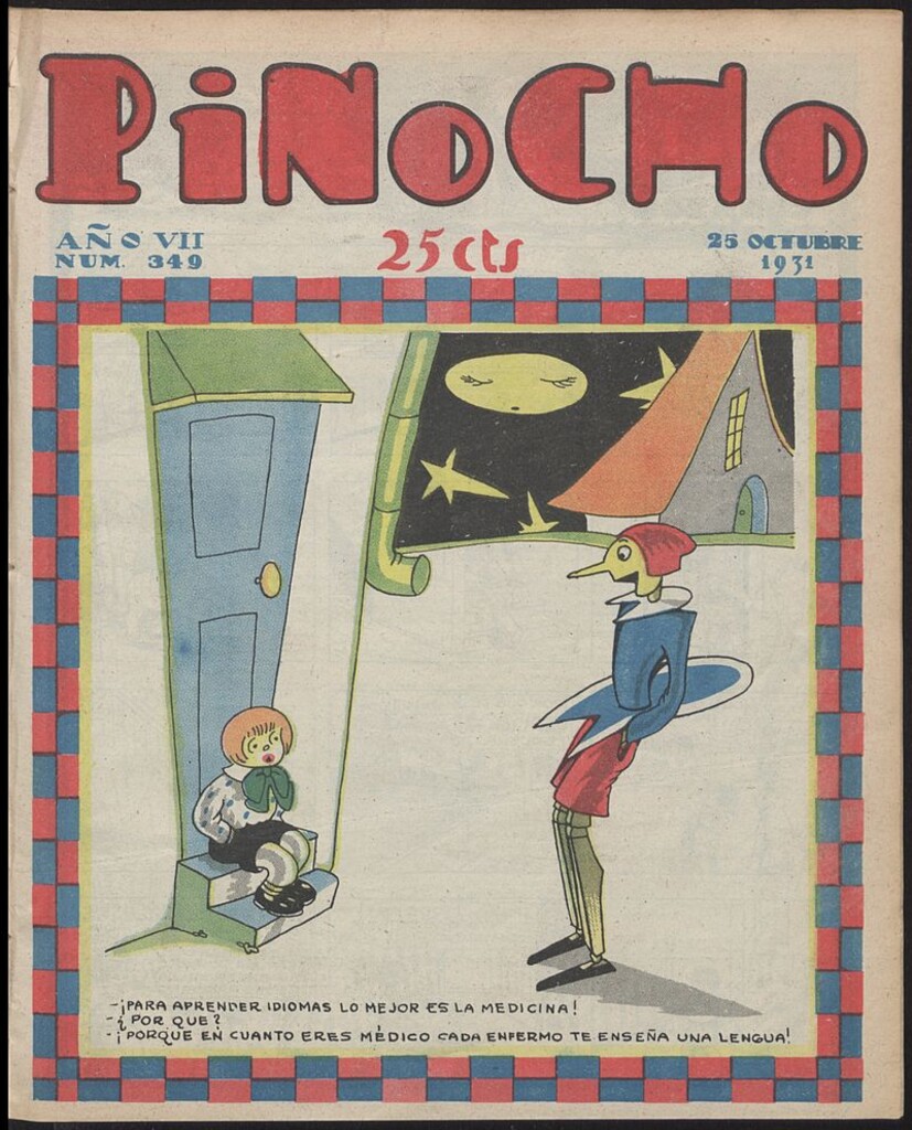 Miniatura de Pinocho: semanario infantil, nº 349 del 25 de octubre de 1931