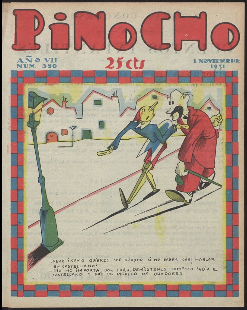 Miniatura de Pinocho: semanario infantil, nº 350 del 1 de noviembre de 1931