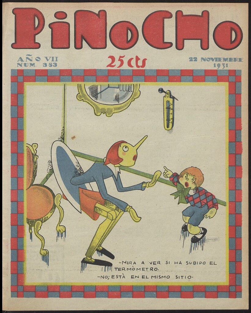 Miniatura de Pinocho: semanario infantil, nº 353 del 22 de noviembre de 1931