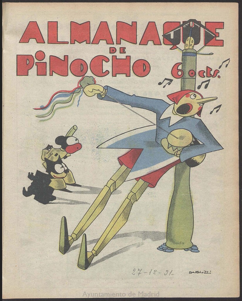 Miniatura de Pinocho: semanario infantil. Almanaque 1931