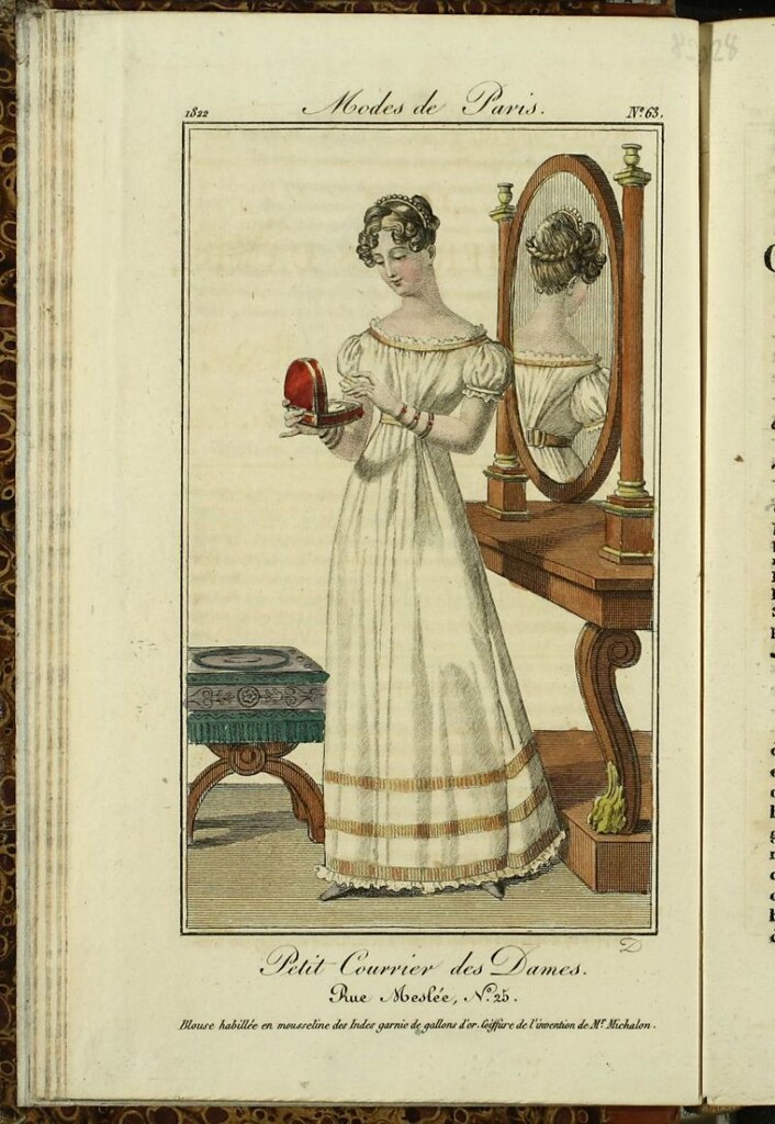 Miniatura de Petit Courrier des Dames : annonces des modes, des nouveautés et des arts del 15 de Julio de 1822