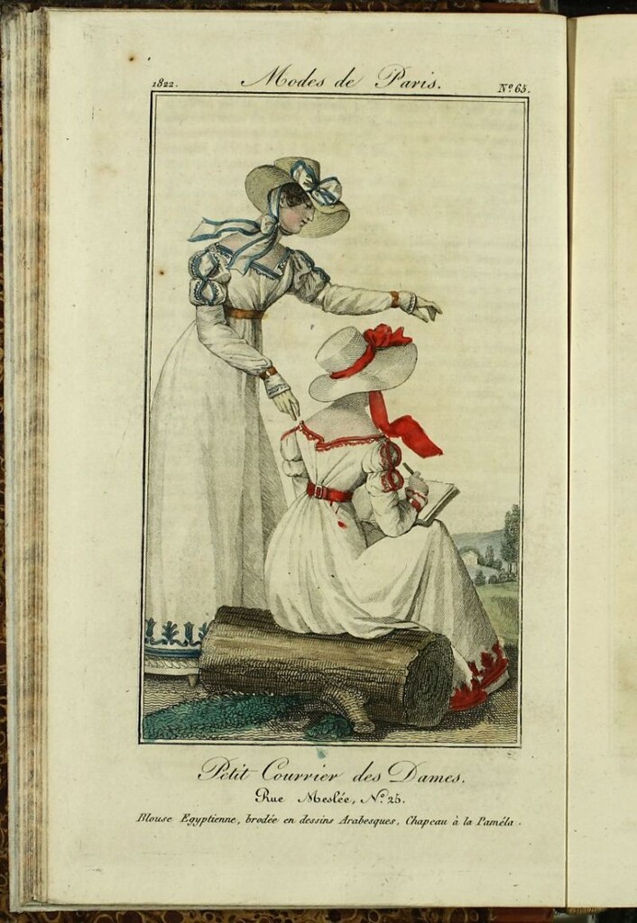 Miniatura de Petit Courrier des Dames : annonces des modes, des nouveautés et des arts del 25 de Julio de 1822