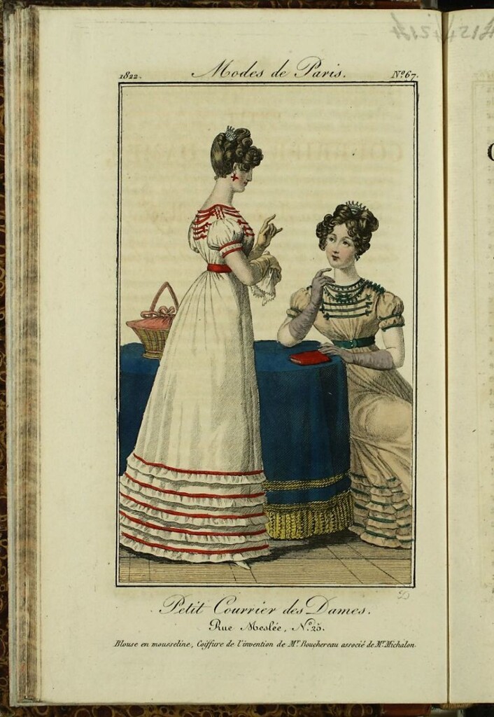 Miniatura de Petit Courrier des Dames : annonces des modes, des nouveautés et des arts del 31 de Julio de 1822