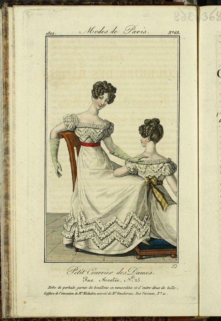 Miniatura de Petit Courrier des Dames : annonces des modes, des nouveautés et des arts del 5 de Agosto de 1822