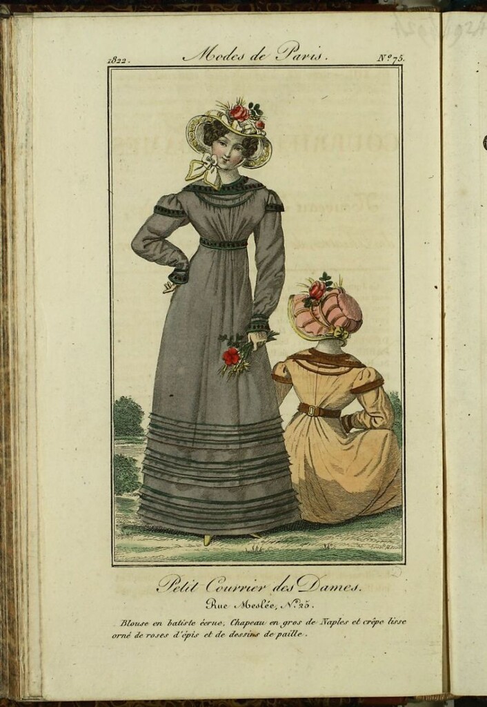 Miniatura de Petit Courrier des Dames : annonces des modes, des nouveautés et des arts del 5 de Septiembre de 1822