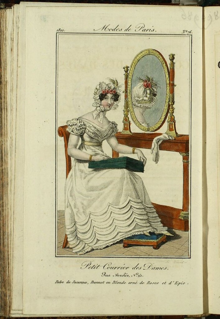 Miniatura de Petit Courrier des Dames : annonces des modes, des nouveautés et des arts del 10 de Septiembre de 1822
