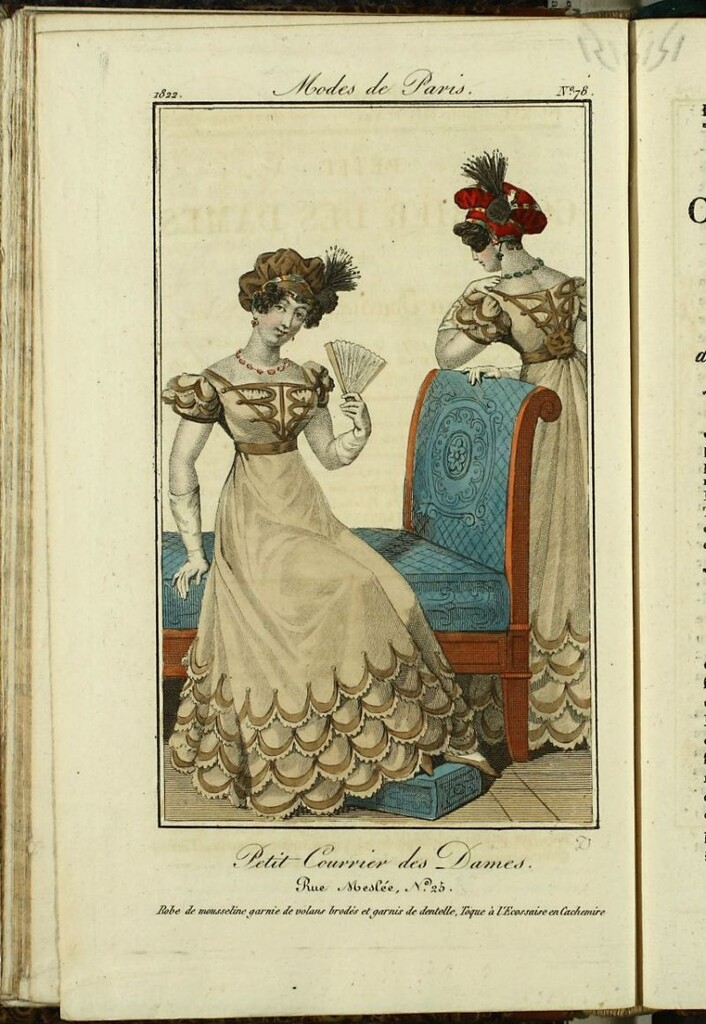 Miniatura de Petit Courrier des Dames : annonces des modes, des nouveautés et des arts del 20 de Septiembre de 1822