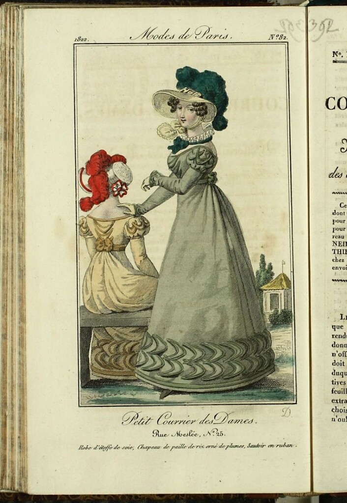 Miniatura de Petit Courrier des Dames : annonces des modes, des nouveautés et des arts del 5 de Octubre de 1822