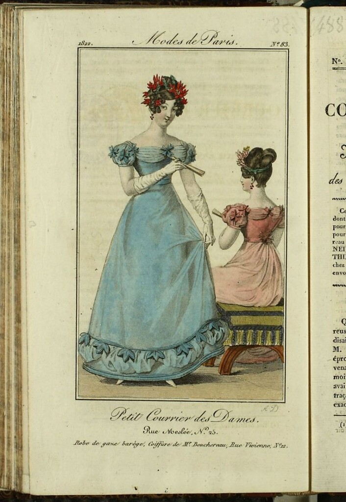 Miniatura de Petit Courrier des Dames : annonces des modes, des nouveautés et des arts del 10 de Octubre de 1822