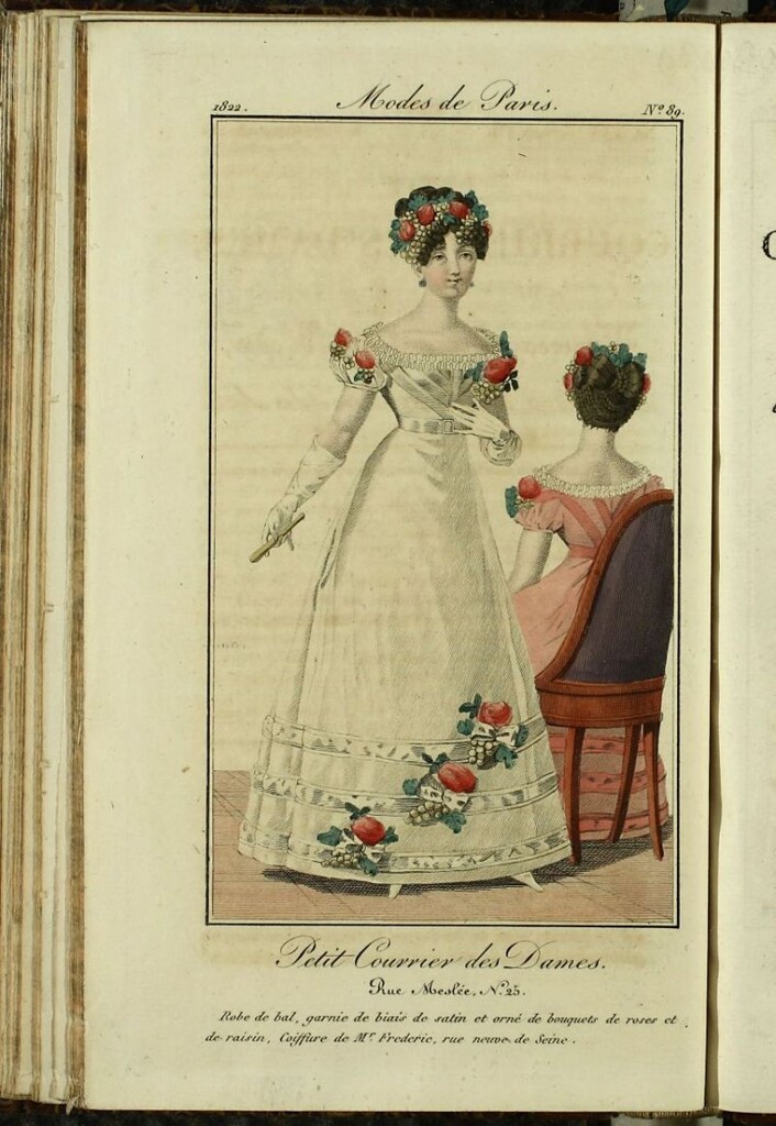 Miniatura de Petit Courrier des Dames : annonces des modes, des nouveautés et des arts del 5 de Noviembre de 1822