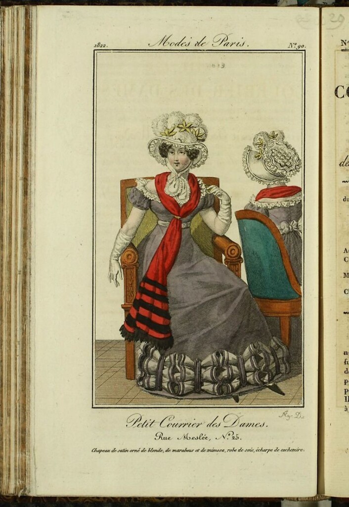 Miniatura de Petit Courrier des Dames : annonces des modes, des nouveautés et des arts del 10 de Noviembre de 1822