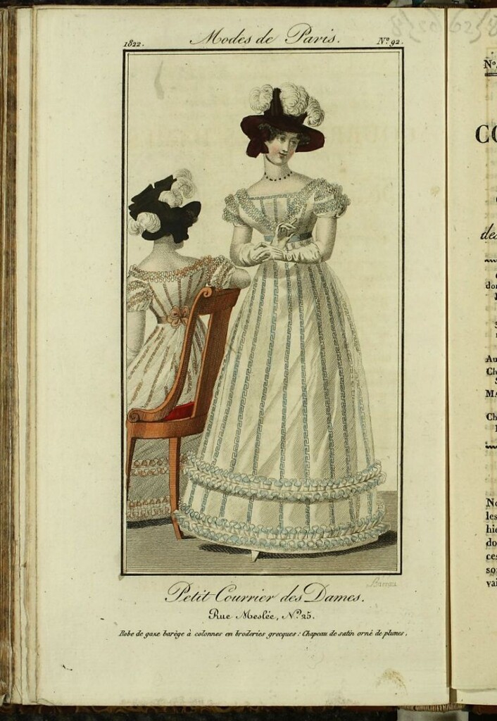 Miniatura de Petit Courrier des Dames : annonces des modes, des nouveautés et des arts del 20 de Noviembre de 1822