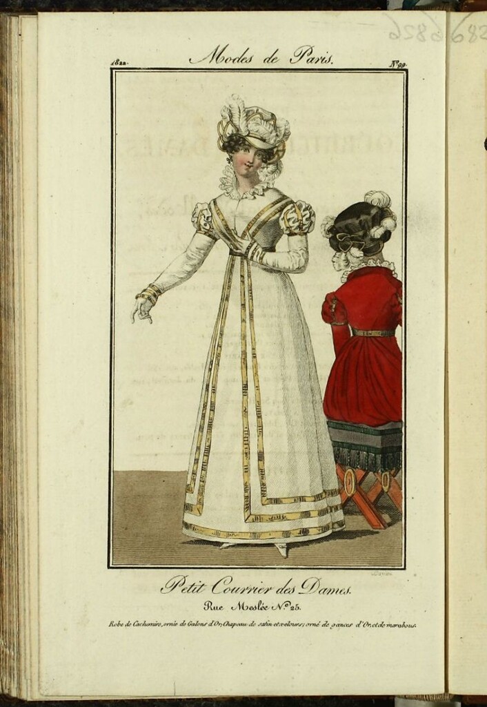 Miniatura de Petit Courrier des Dames : annonces des modes, des nouveautés et des arts del 20 de diciembre de 1822