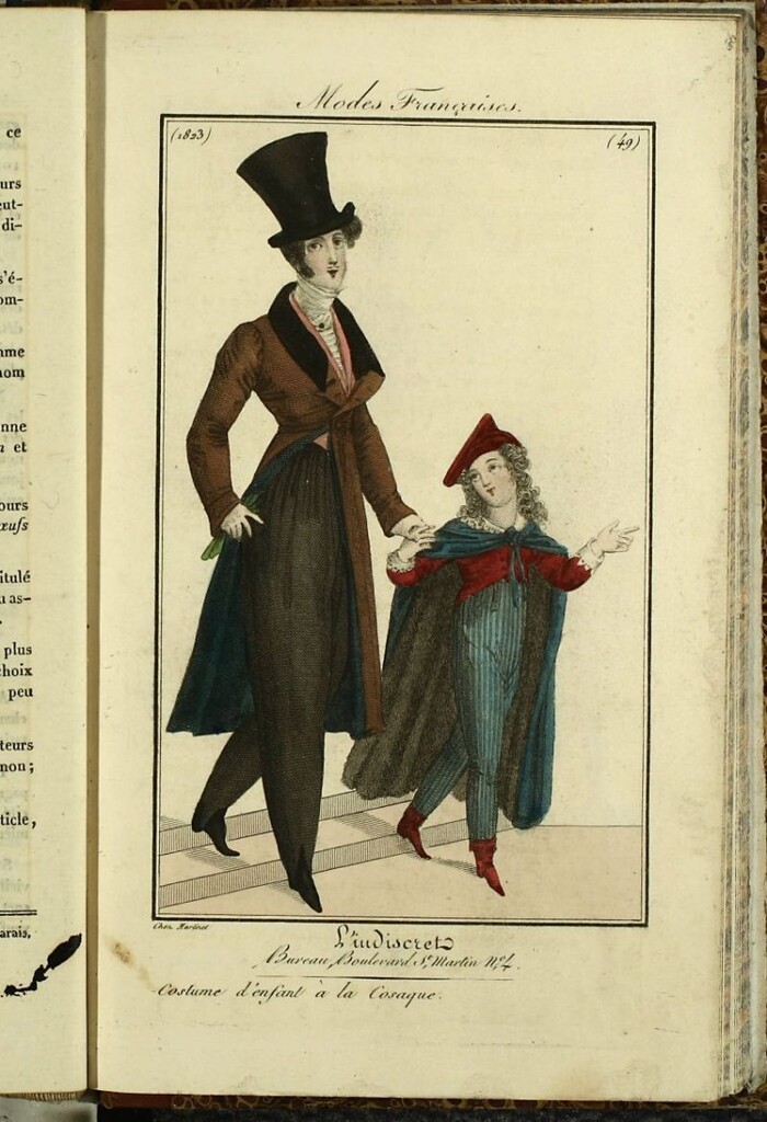 Miniatura de Petit Courrier des Dames : annonces des modes, des nouveautés et des arts del 31 de Diciembre de 1822. Figurines