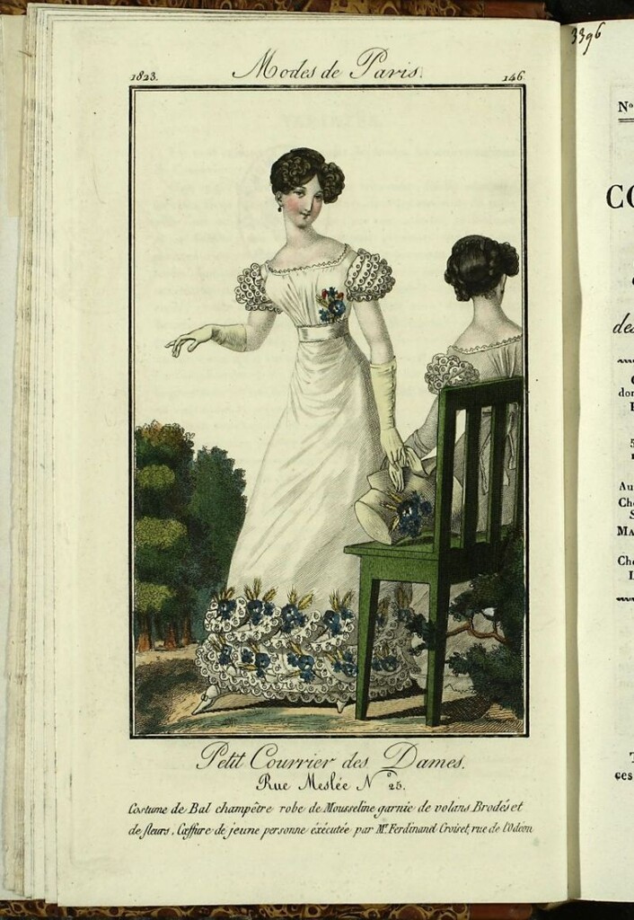 Miniatura de Petit Courrier des Dames : annonces des modes, des nouveautés et des arts del 10 de Julio de 1823.