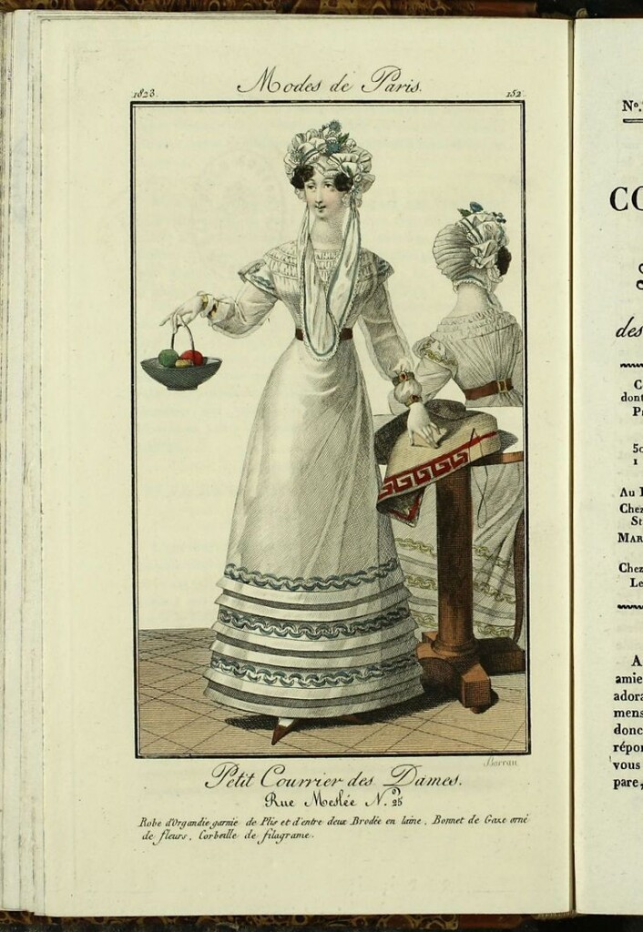 Miniatura de Petit Courrier des Dames : annonces des modes, des nouveautés et des arts del 5 de Agosto de 1823.