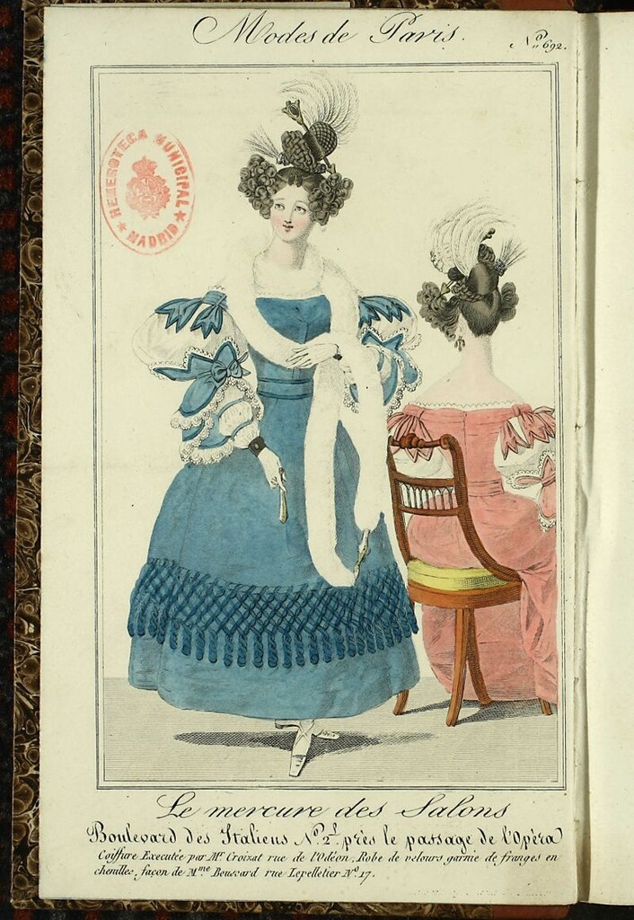 Miniatura de Petit Courrier des Dames : annonces des modes, des nouveautés et des arts del 5 de Enero de 1830