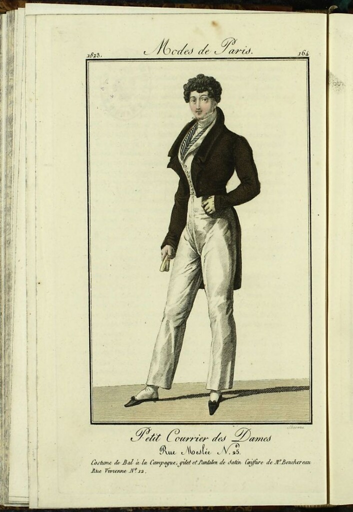 Miniatura de Petit Courrier Des Dames del 25 de septiembre de 1823.