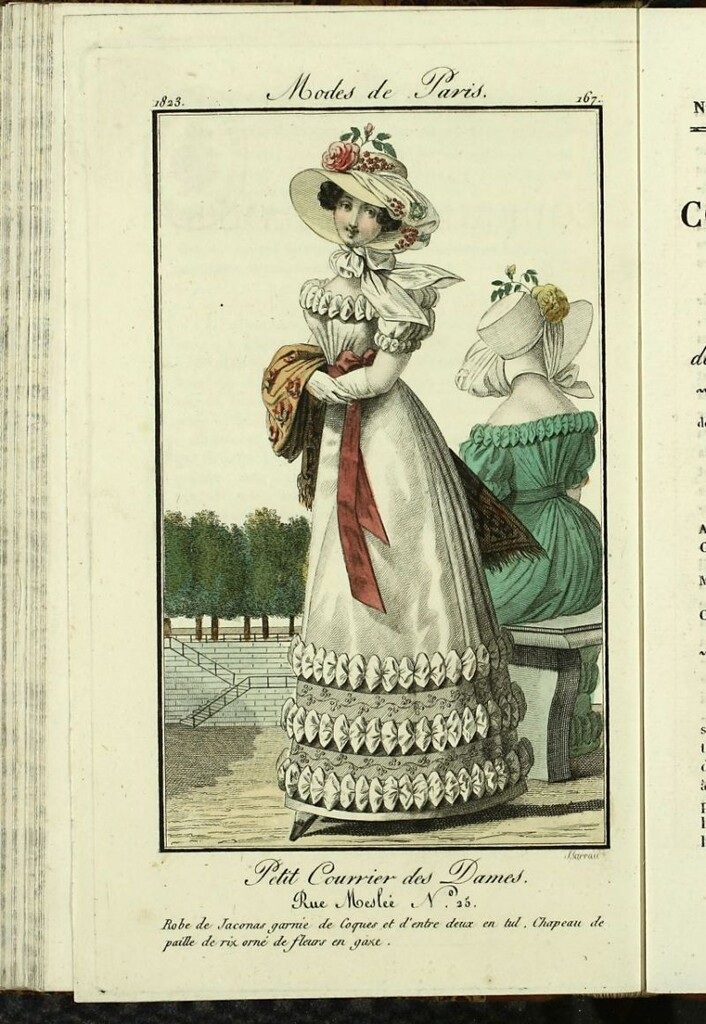 Miniatura de Petit Courrier des Dames : annonces des modes, des nouveautés et des arts del 10 de Octubre de 1823.