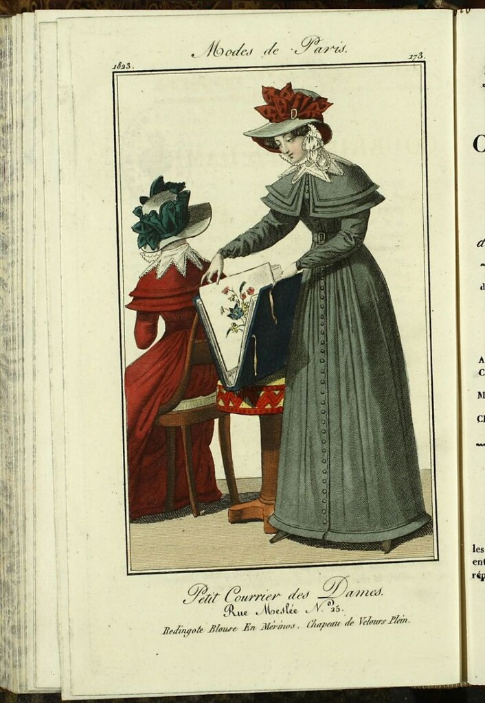 Miniatura de Petit Courrier Des Dames del 5 de noviembre de 1823.